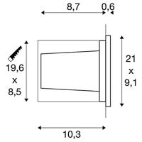 SLV 233650 BRICK LED-buitenlamp (inbouw) LED vast ingebouwd 11 W RVS - thumbnail