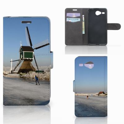 Acer Liquid Z520 Flip Cover Schaatsers Acer Liquid Z520 Flip Cover Schaatsers