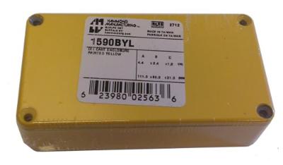 Hammond Electronics 1590BYL Universele behuizing 111.5 x 59.5 x 31 Aluminium Geel 1 stuk(s)