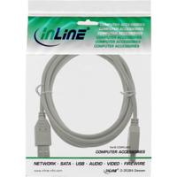 Kabel Inline verlengkabel USB-A 2.0 M-V 3 meter grijs - thumbnail