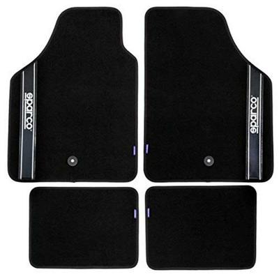 Vloermattenset voor auto Sparco Strada 2012 B Universeel Zwart (4 pcs) Vloermattenset voor auto Sparco Strada 2012 B Universeel Zwart (4 pcs)