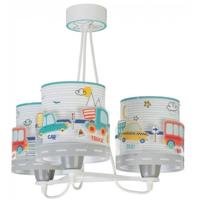 Dalber Kinderkamer hanglampBaby Travel 3-lichts gekleurd - 61687 - thumbnail