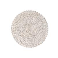 Wanddecoratie DKD Home Decor Verouderde afwerking Natuurlijk 120 x 3 x 120 cm Wit Indiaas - thumbnail