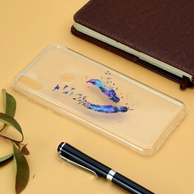 Fashion patroon TPU drop bescherming dekking voor ASUS Zenfone Max (m2) ZB633KL (Feather)