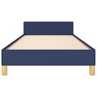 Bedframe zonder matras 100x200 cm stof blauw - thumbnail