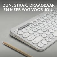 Logitech K380s Pebble Keys 2 toetsenbord Draadloos Wit - thumbnail