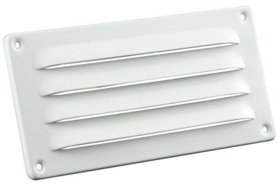 Nedco aluminium schoepenrooster - 180x90mm - wit