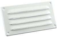 Nedco aluminium schoepenrooster - 180x90mm - wit - thumbnail