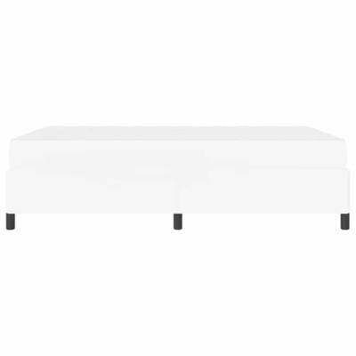 Bedframe met matras met matras Wit 160 x 200 cm Kunstleer
