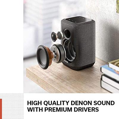 Denon Home 150 Draadloze Speaker, WiFi Speaker with Bluetooth, Hi-Fi, Airplay 2 & Siri, Muziek Streamen, HEOS Built-In voor Multiroom - Zwart