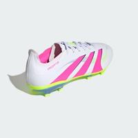 adidas Predator League Gras / Kunstgras Voetbalschoenen (MG) Wit Roze Neongeel - thumbnail