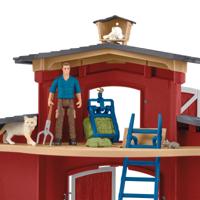 Schleich farm world grote stal rood 42606 - thumbnail