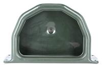 Voerbak kunststof halfrond, 25L. - thumbnail