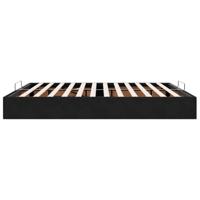 Ottoman bedframe zonder matras 180x200 cm fluweel zwart - thumbnail