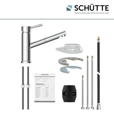 Keukenmengkraan Schutte Unicorn Draaibare En Uittrekbare Uitloop Chroom Schütte