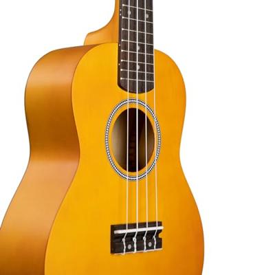Cascha CUC105S concert ukelele set geel