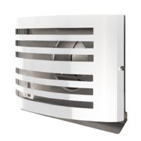 Overdruk Ventilatierooster Alfa 15 cm Mat Wit Weckx - thumbnail