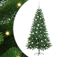 VidaXL Kerstboom met 150 led met standaard groen 150 cm pe - thumbnail