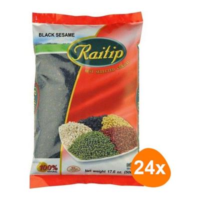 Raitip - Zwarte Sesamzaad - 24x 500g