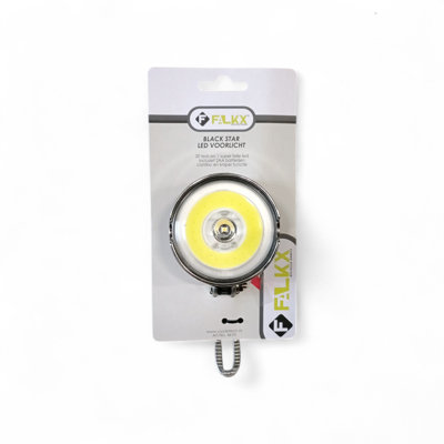 Falkx black star koplamp led batterij