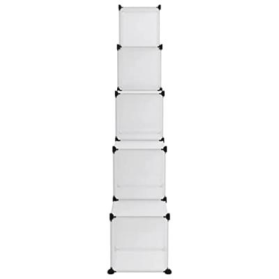 VidaXL Opbergmeubel met 15 vakken polypropeen transparant