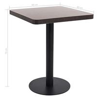 Bistrotafel 60x60 cm MDF donkerbruin - thumbnail