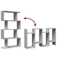 Kamerscherm / boekenkast 4-laags 70x24x129 cm hout grijs sonoma - thumbnail