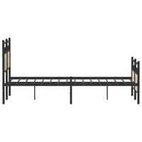 Bedframe zonder matras hout sonoma eikenkleurig 120x200 cm - thumbnail