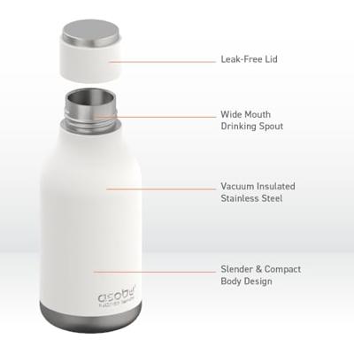 Asobu Drinkfles 460 ml RVS SBV24 WHITE SBV24 white