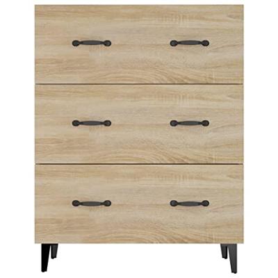 Dressoir 69,5x34x90 cm bewerkt hout sonoma eikenkleurig Dressoir 69,5x34x90 cm bewerkt hout sonoma eikenkleurig