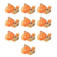 VidaXL Spanbanden 0,4 ton 6mx25mm oranje 10 st - thumbnail