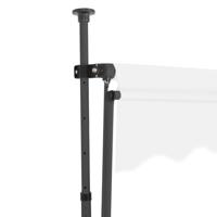 Luifel handmatig uittrekbaar met LED 300 cm crme - thumbnail