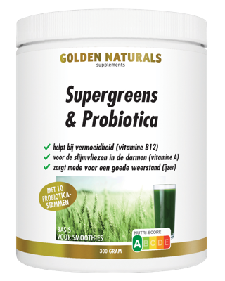 Golden Naturals Supergreens & Probiotica Poeder