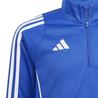 adidas Tiro 24 Trainingstrui 1/4-Zip Kids Blauw Wit - thumbnail
