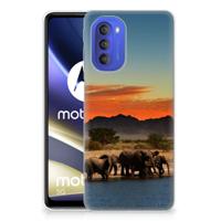 Motorola Moto G51 5G | TPU Hoesje | Olifanten - thumbnail