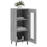 Dressoir 34,5x34x90 cm bewerkt hout grijs sonoma eikenkleurig - thumbnail