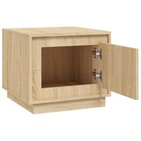 Salontafel 51x50x44 cm bewerkt hout sonoma eikenkleurig - thumbnail