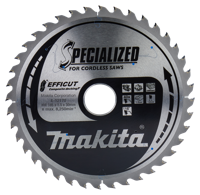 Makita Accessoires Cirkelzaagblad WPC | Efficut 185x30x1,5 40T 15g - E-12170 E-12170 - thumbnail