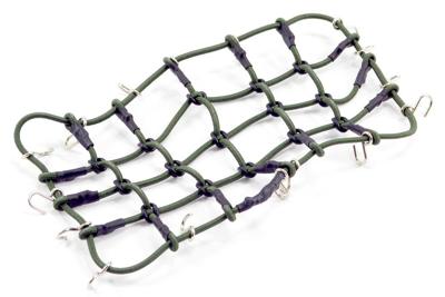 Luggage Net w/Hooks L190mm / W110mm (Unstretched) - Groen