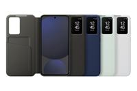 Custodia Smart View per Galaxy S24 FE con porta carte, blu - thumbnail