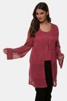 Ulla Popken Cardigan, ajour, lang model - Grote Maten - thumbnail