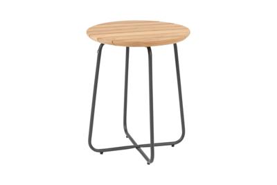 4SO Verdi bijzettafel teak 45 cm. (H 55)