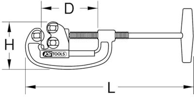 KS Tools 110.1014I Buissnijder