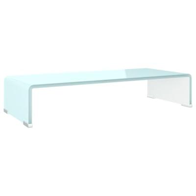 VidaXL Tv-meubel/monitorverhoger 60x25x11 cm glas groen groen