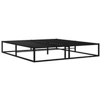 Bedframe metaal zwart 180x200 cm - thumbnail