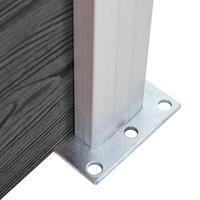 Schuttingpaneel 180x186 cm HKC zwart - thumbnail