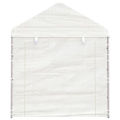 Prieel met dak 2,28x2,23x2,69 m polyetheen wit - thumbnail
