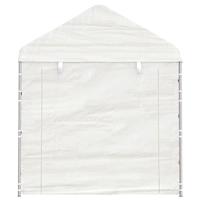 Paviljoen Prieel met dak 2,28x2,23x2,69 m polyetheen wit - thumbnail