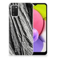 Bumper Hoesje Samsung Galaxy A03S Boomschors Grijs - thumbnail