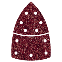 Wolfcraft Hechtschuurbladen | Korund | K40 | Geperforeerd | 95mm | 10 stuks - 1811000 - thumbnail